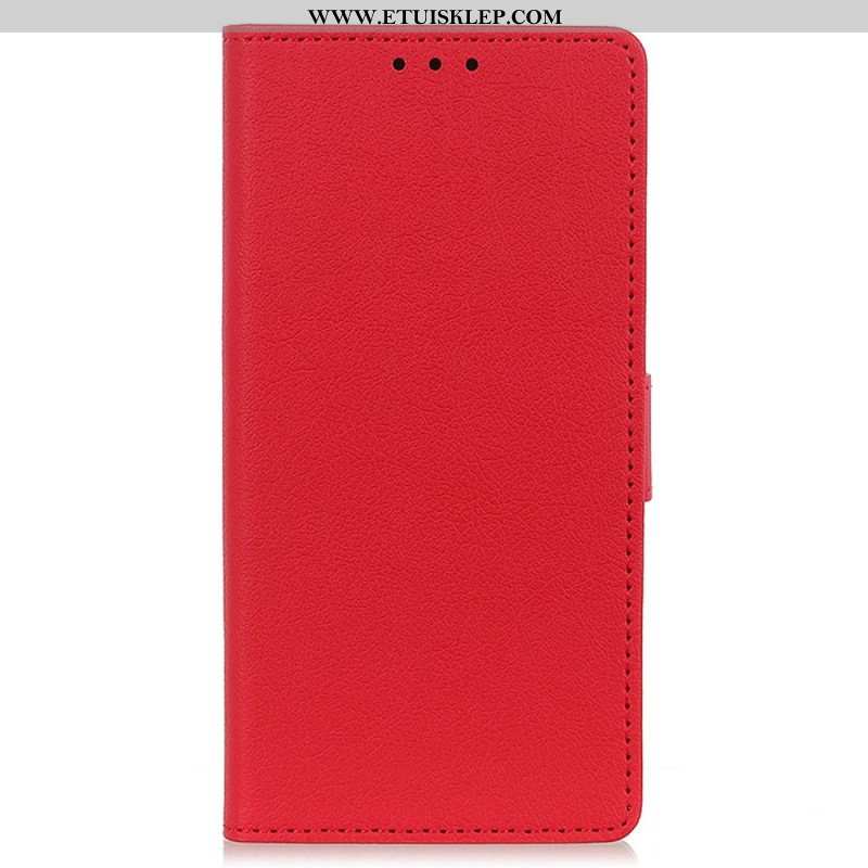 Etui Folio do iPhone 14 Klasyczna Sztuczna Skóra